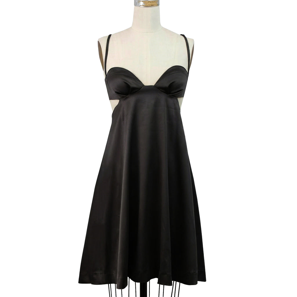 backless tennis dress Brigitte Backless Bralette Trapeze Dress – the Aesthetik